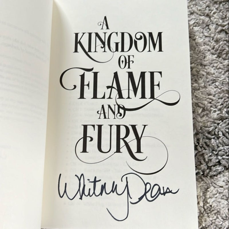 A Kingdom of Flame and Fury *Signed*