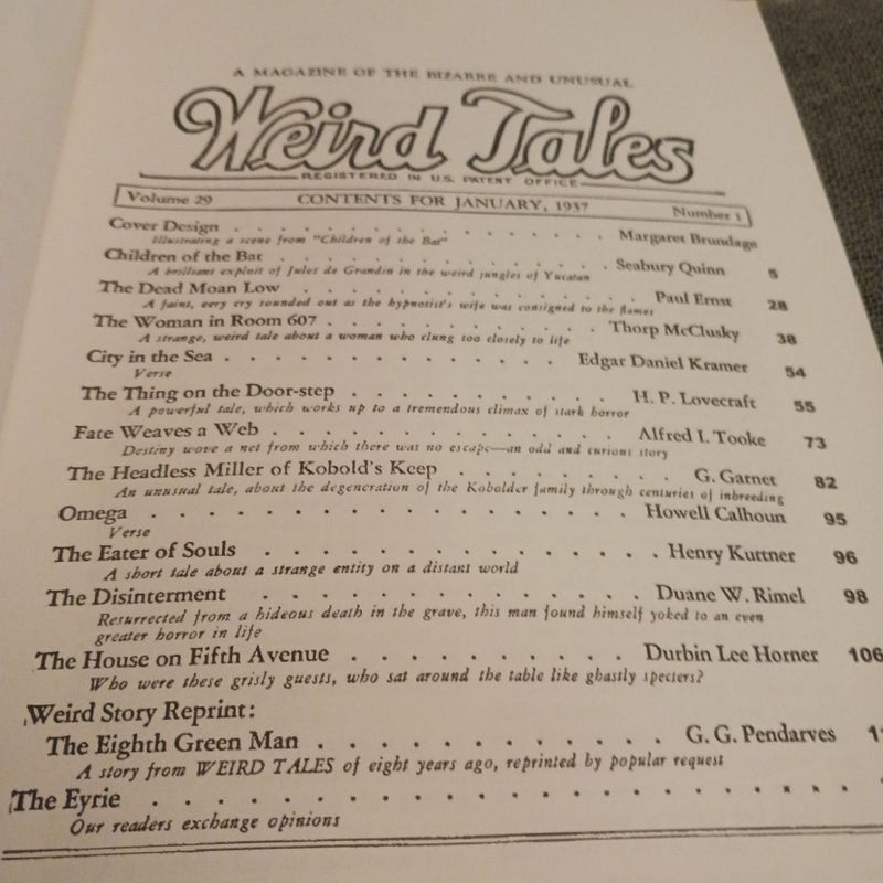 WEIRD TALES (complete Tales #1)