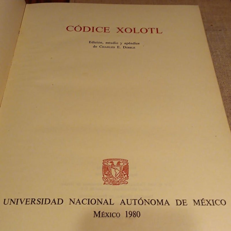 Codice Xolotl 2 volume 1980 Very Rare set by Miguel Leon Portilla
