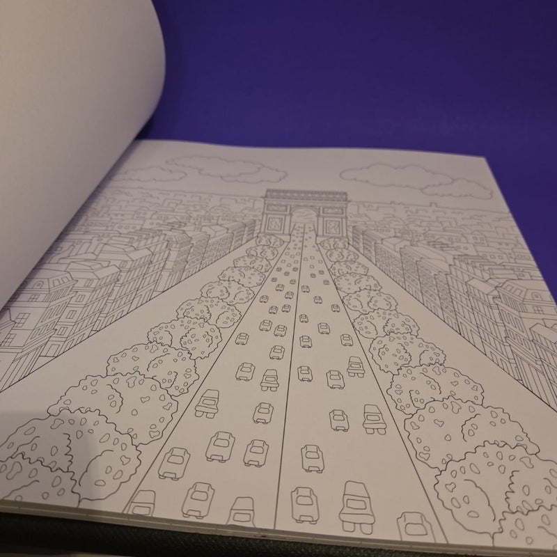 Barnes & Noble Bonjour Paris Coloring Book