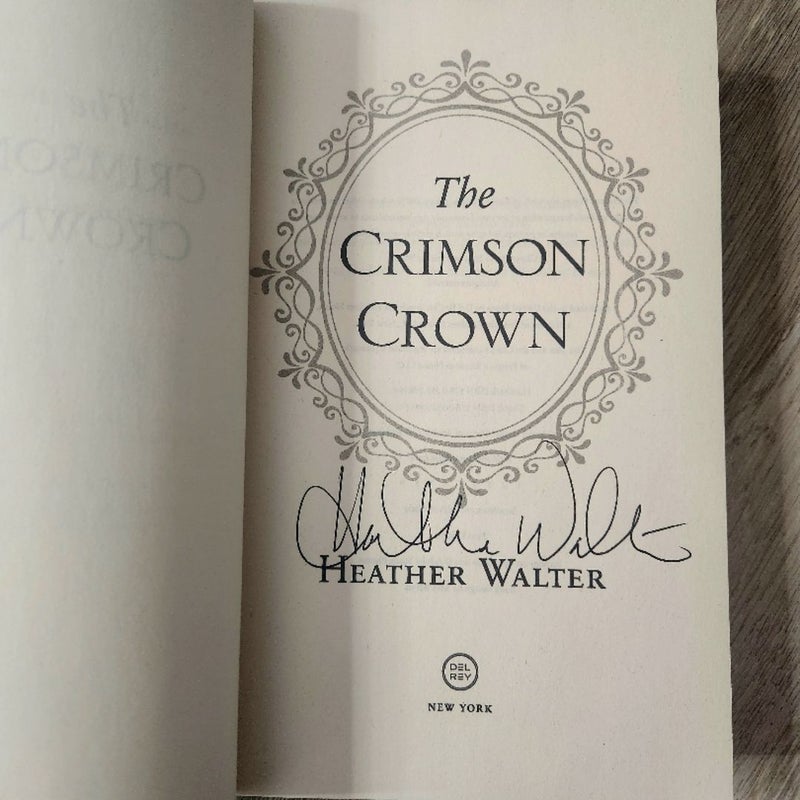 The Crimson Crown (ARC) SIGNED & ANNOTATED by author. 