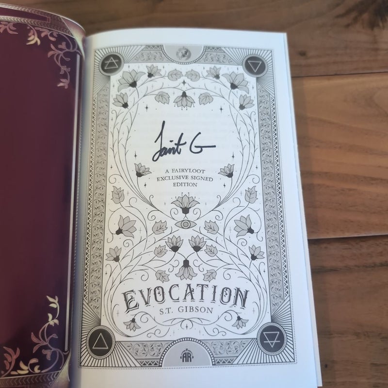 Evocation - Fairyloot signed Ed