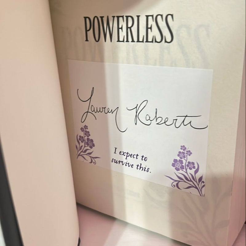 SIGNED Powerless FIRST EDITION