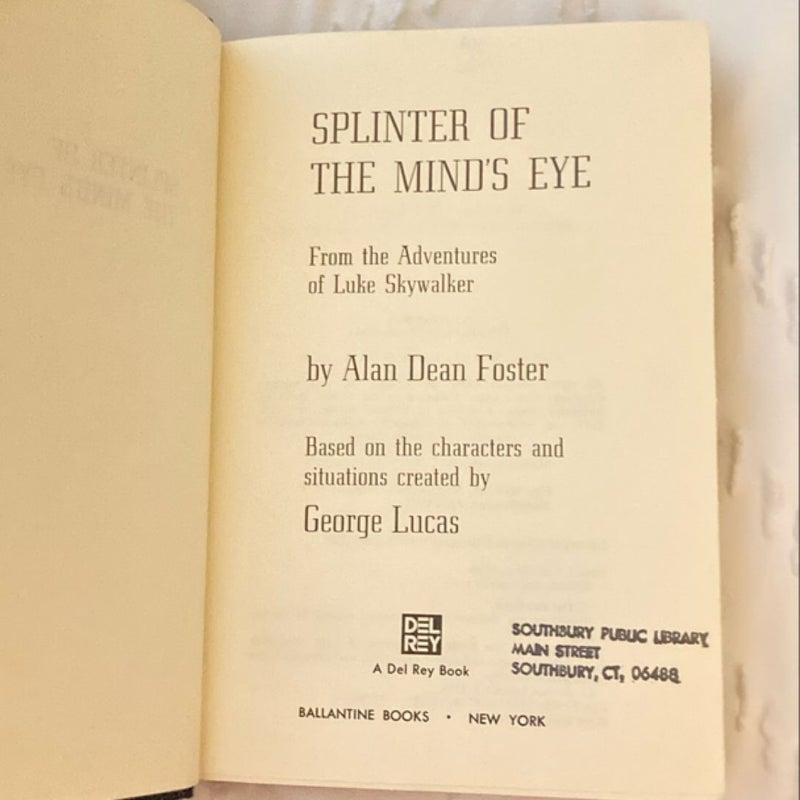 Splinter of the Mind’s Eye