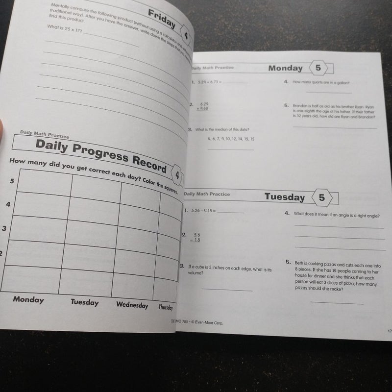 Daily Math Practice (Grade 6+)