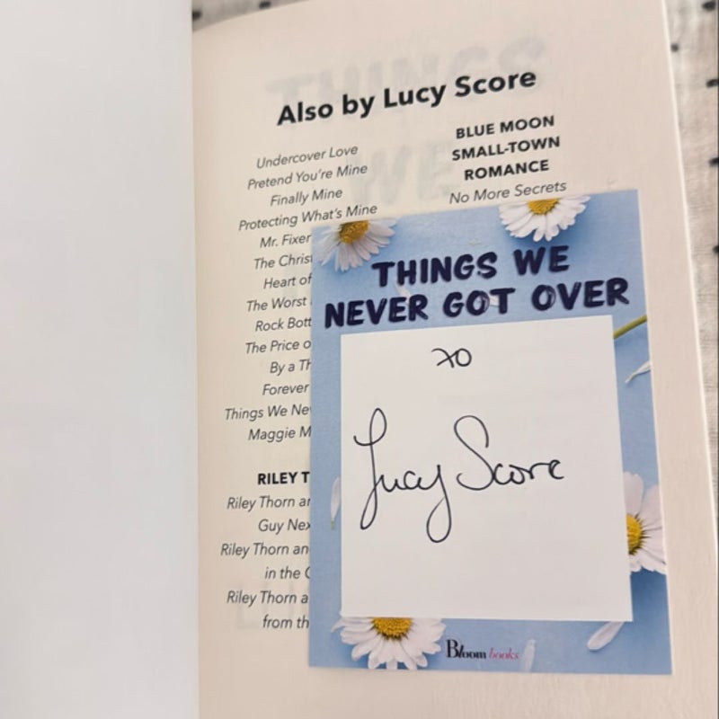 Things We Never Got Over(signed book plate)