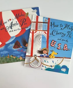 Marjorie Priceman book bundle, How to Make a Cherry Pie and Apple Pie
