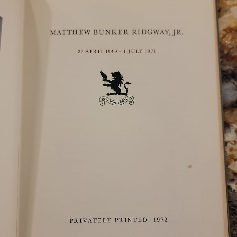 Matthew Bunker Ridgway Jr.