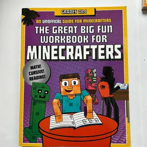 The Great Big Fun Workbook for Minecrafters: Grades 3 And 4