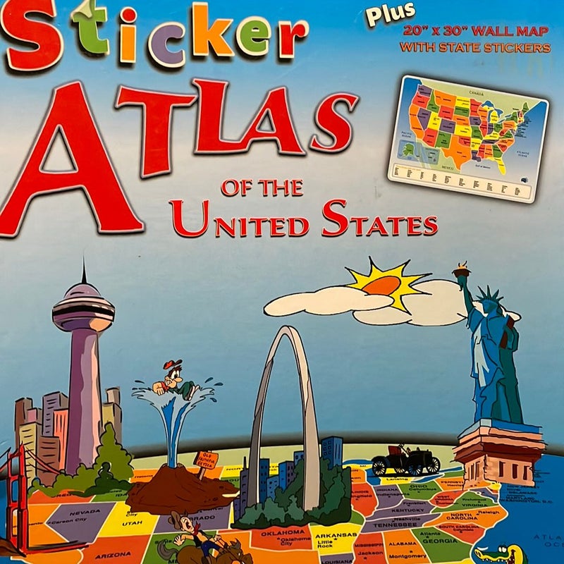 Sticker Atlas of The United States 