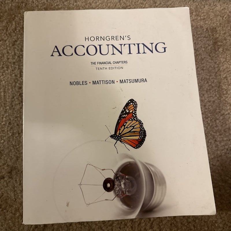 Horngren's Accounting, the Financial Chapters