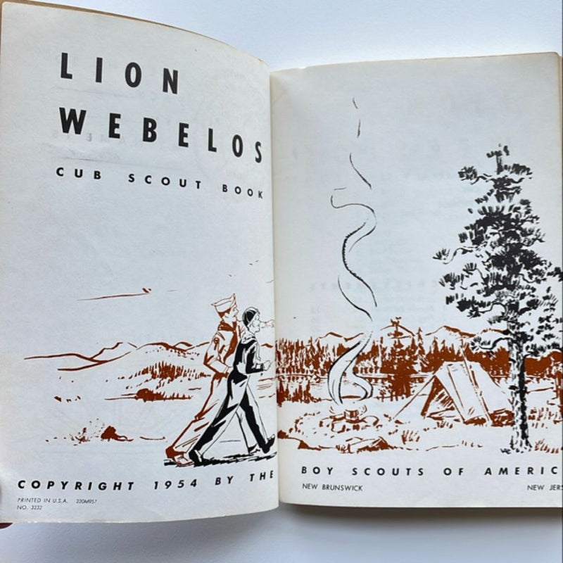 Vintage - Lion-Webelos Cub Scout Book