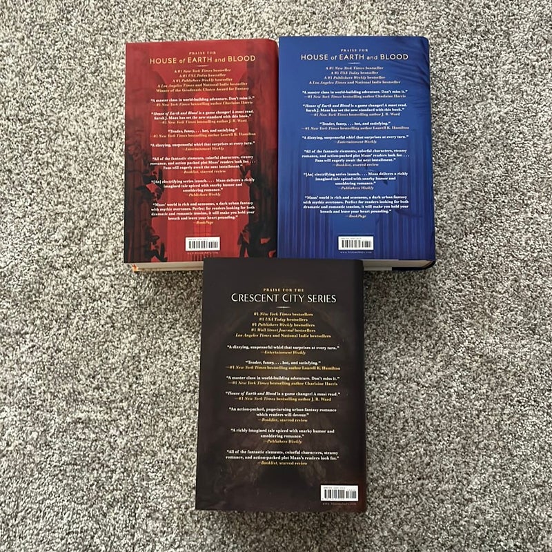 House of Earth and Blood, House of Sky and Breath, and House of Flame and Shadow