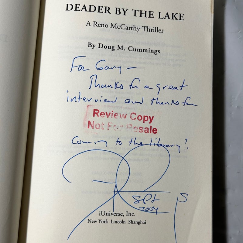 Deader by the Lake AUTOGRAPHED