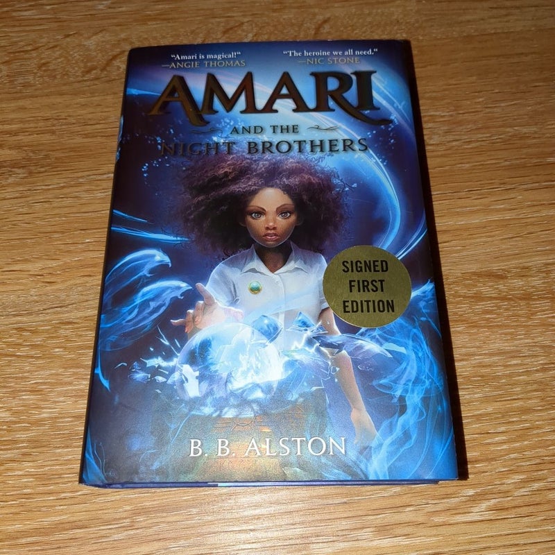 Amari and the Night Brothers *signed first edition*