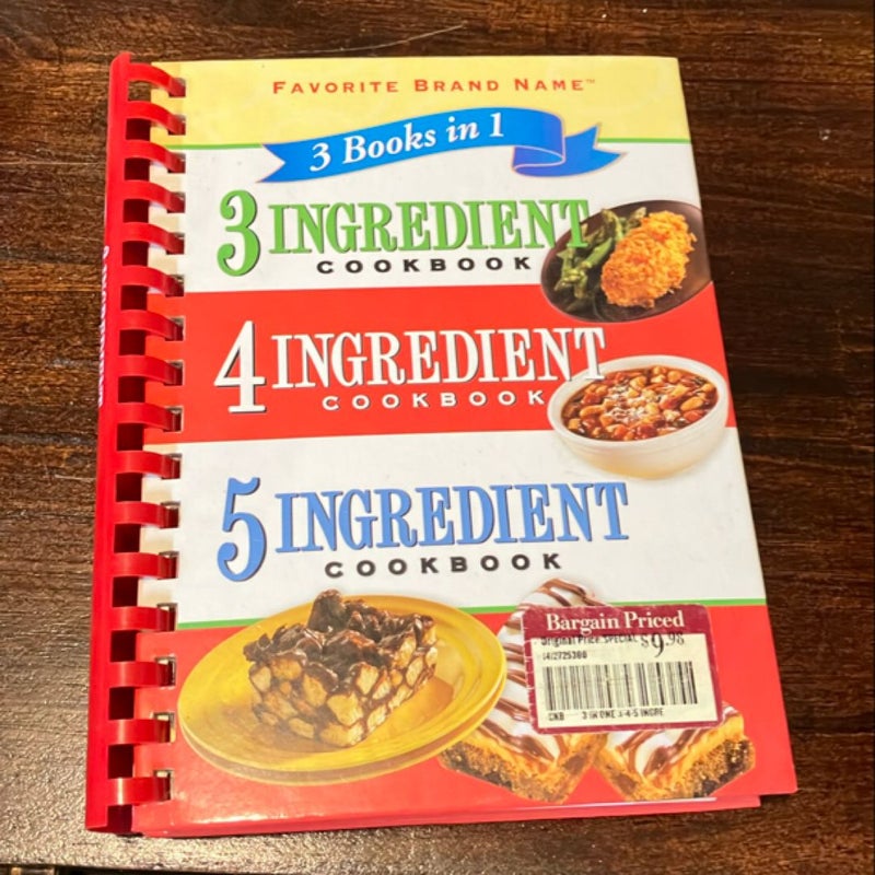 Digest 3 in 1 3-, 4-, 5-Ingredient Cookbook