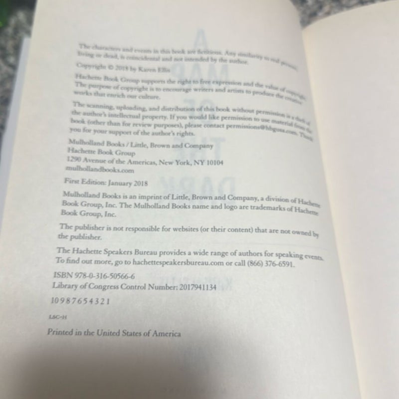 A Map of the Dark First Edition