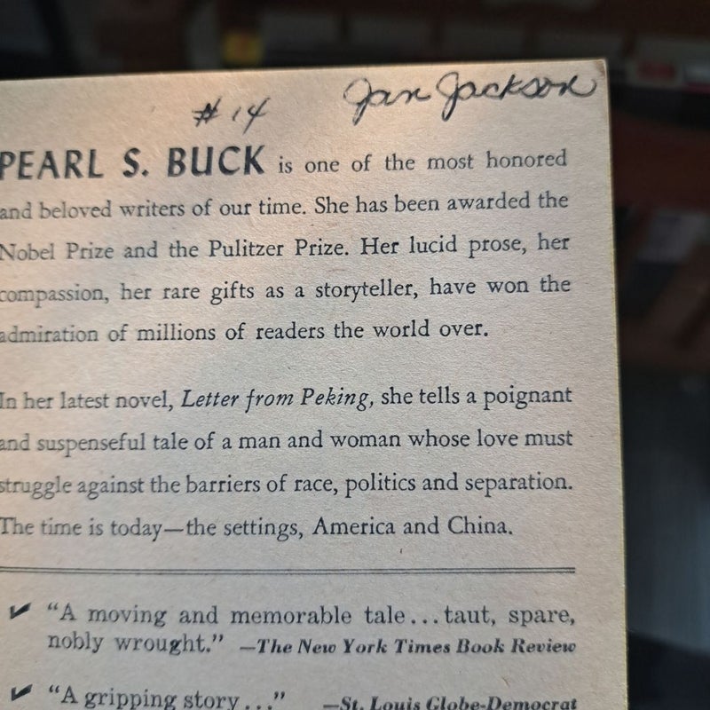 Letter from Peking