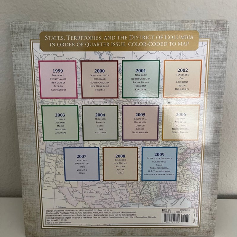 50 State Commemorative Quarters Collector’s Map