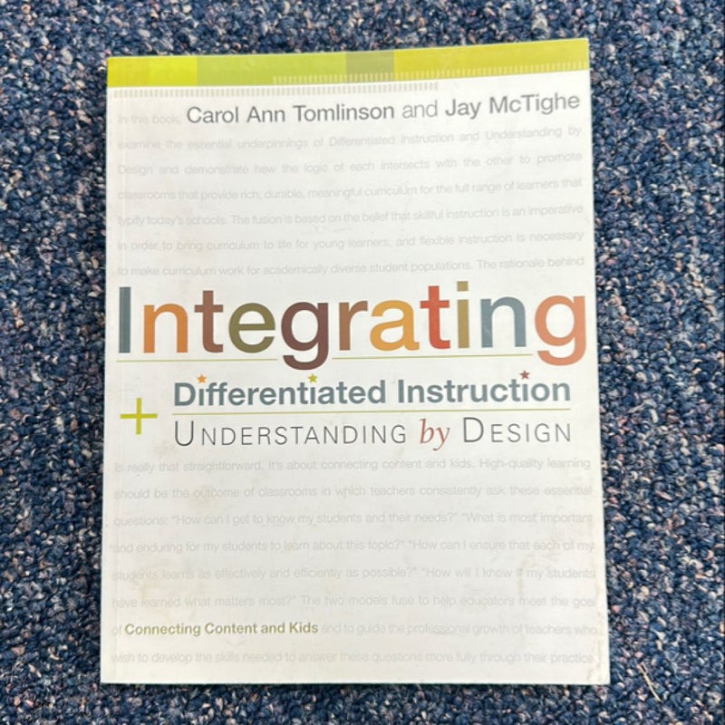 Integrating Differentiated Instruction and Understanding by Design