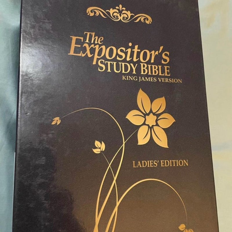 KJV The Expositor’s Study Bible Ladies Edition - navy cromwell bonded leather (new)