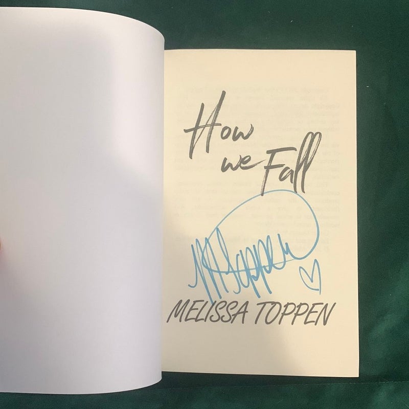 How We Fall - Signed copy