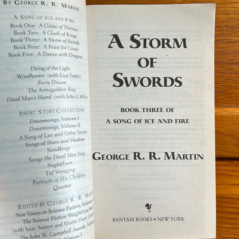 A Storm of Swords (HBO Tie-In Edition): a Song of Ice and Fire: Book Three