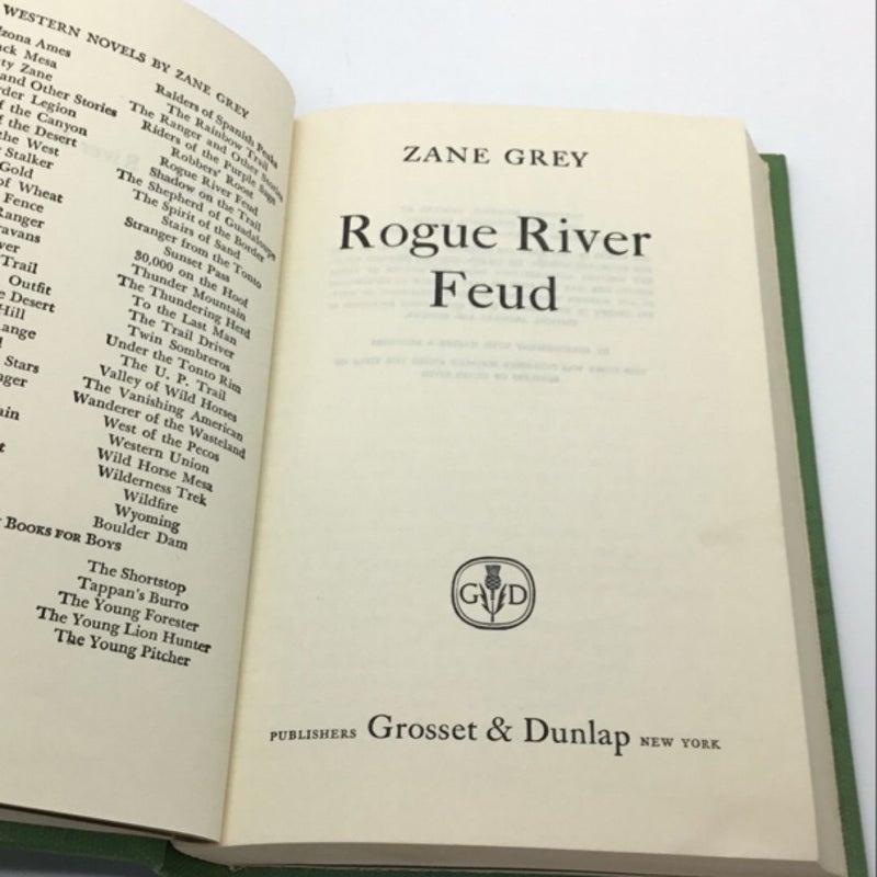 Rogue River Feud copyright 1930