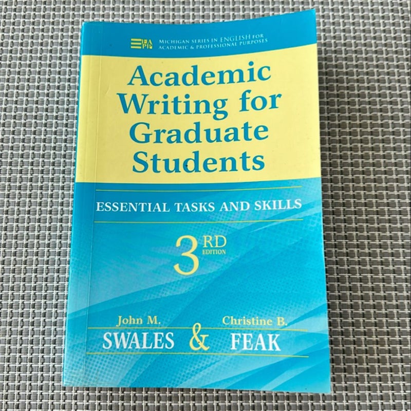Academic Writing for Graduate Students