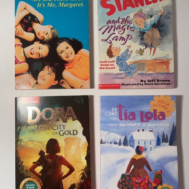 Four Children’s First Chapter Book Bundle Adventure & Family Stories Bilingual