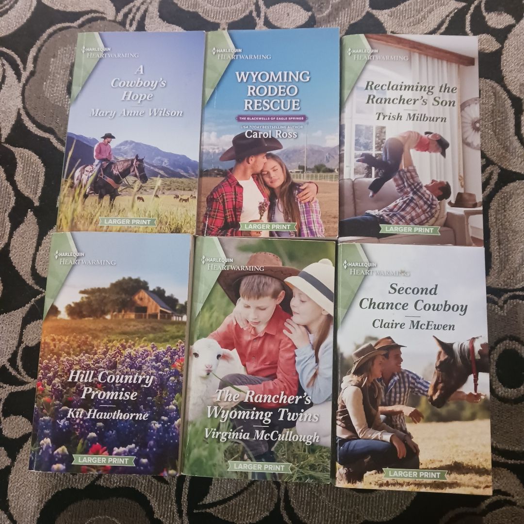 6 Harlequin Heartwarming Books