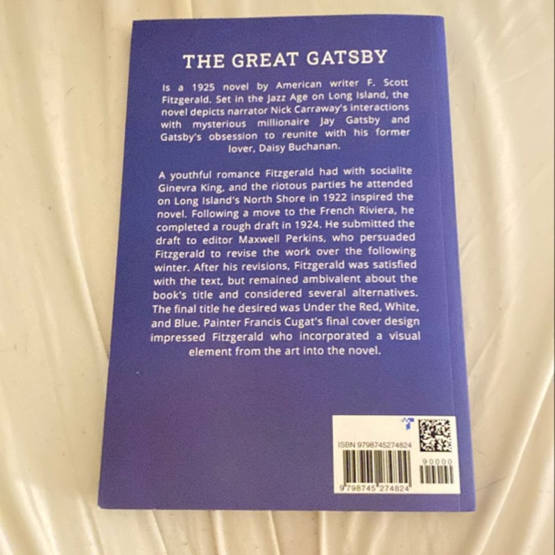 The Great Gatsby: the Original 1925 Edition (a F. Scott Fitzgerald Classic Novel)