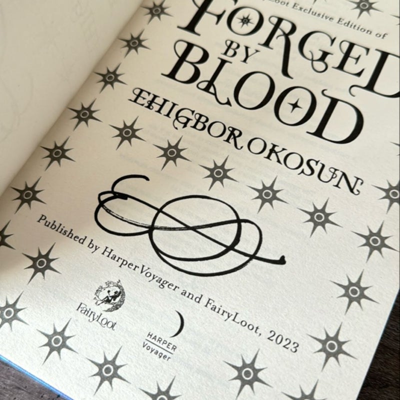 Forged by Blood (Signed FairyLoot edition)