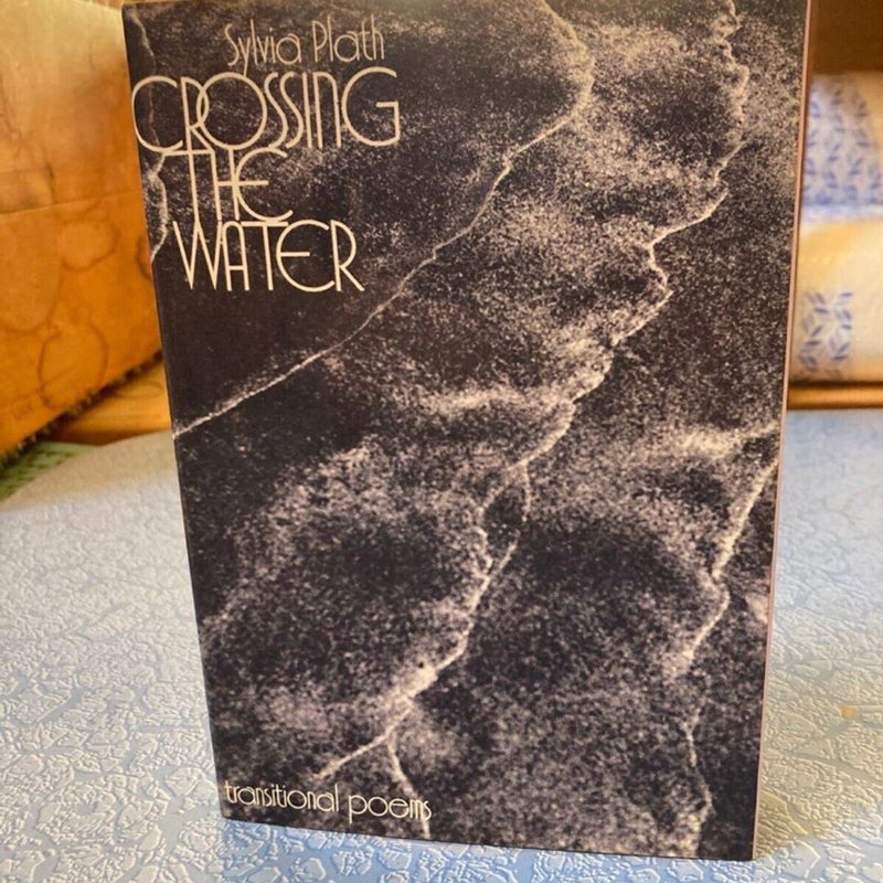 SYLVIA PLATH Crossing the Water HB Harper Row 1971 1st later printing POETRY by Sylvia plath Hardcover Pangobooks