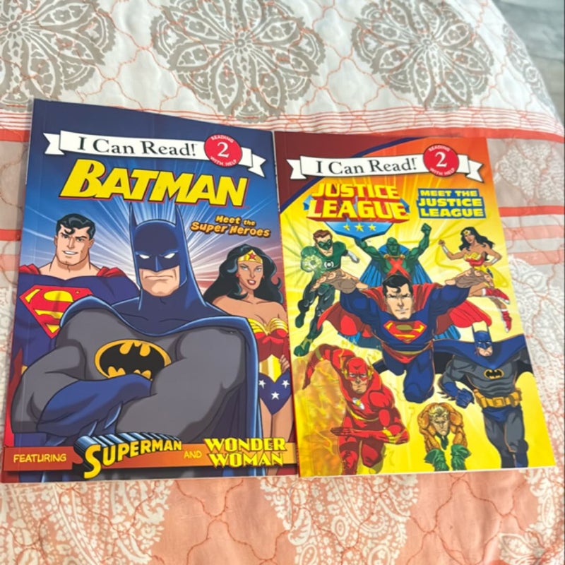 I can read 2 Batman and Justice league  