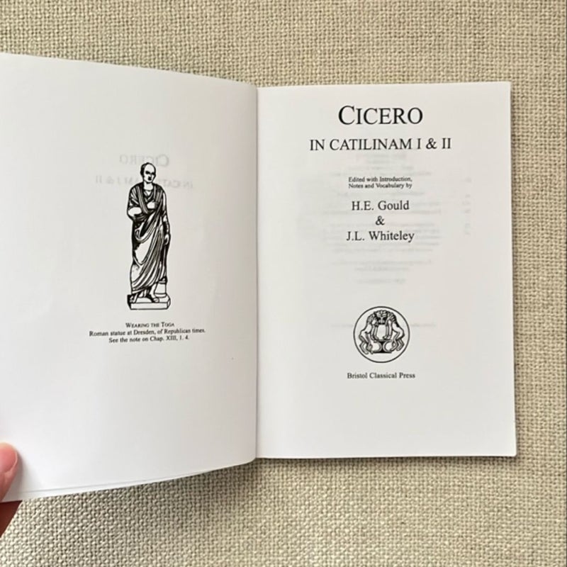 Cicero: in Catilinam I and II