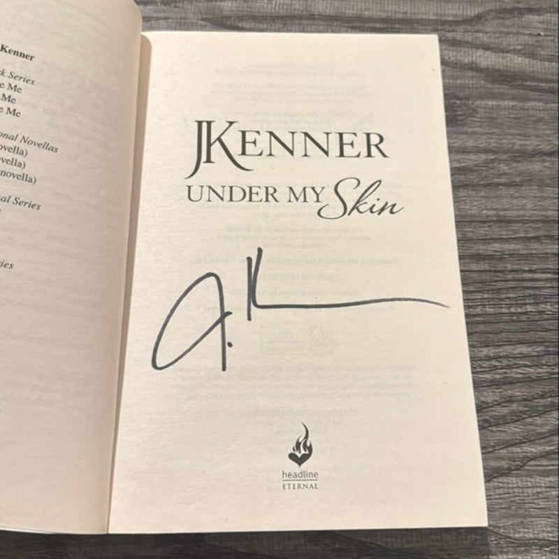 Under My Skin   SIGNED BY AUTHOR