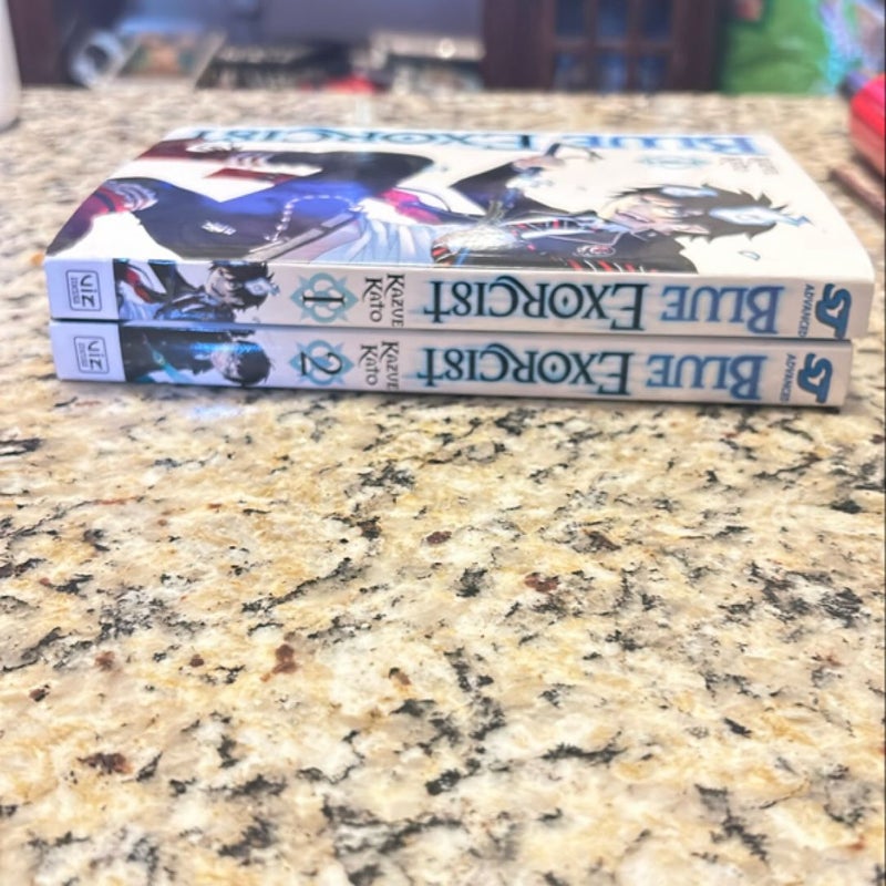 Blue Exorcist, Vol. 1 and 2