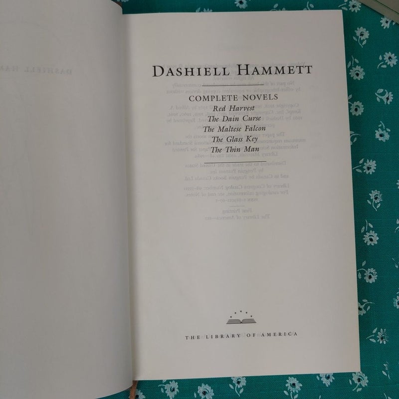 Dashiell Hammett: Complete Novels (LOA #110)