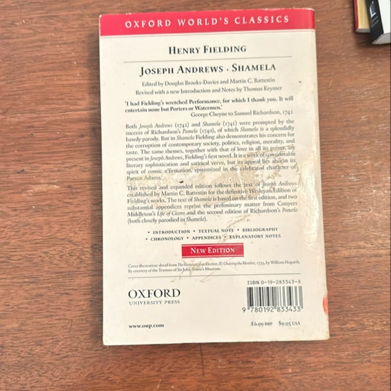 Joseph Andrews and Shamela