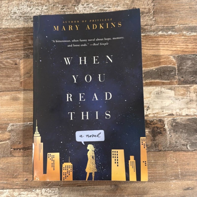 When You Read This