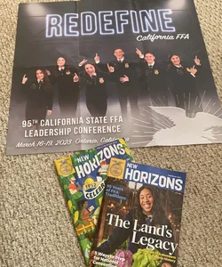 CA FFA Bundle - 2023 CA State Conference Poster and 2 New Horizons Editions