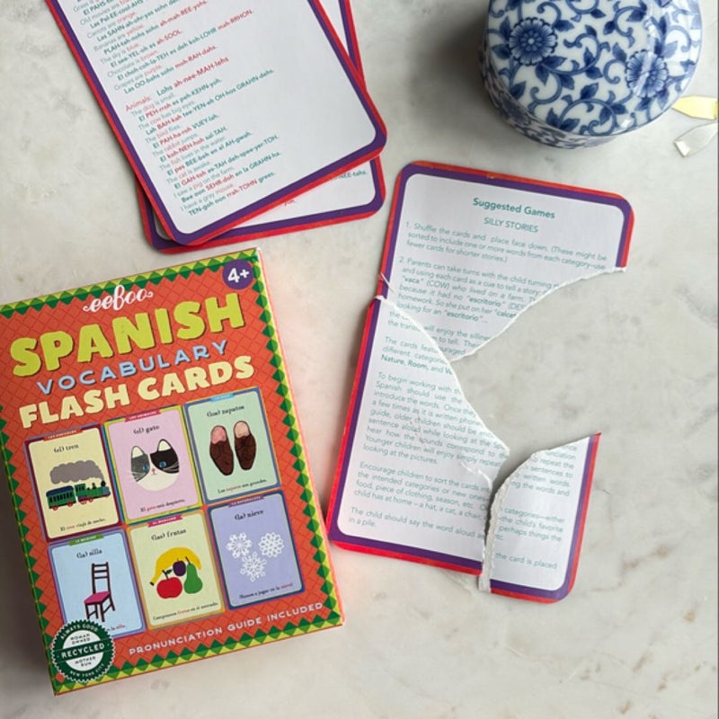 Spanish Vocabulary Flash Cards