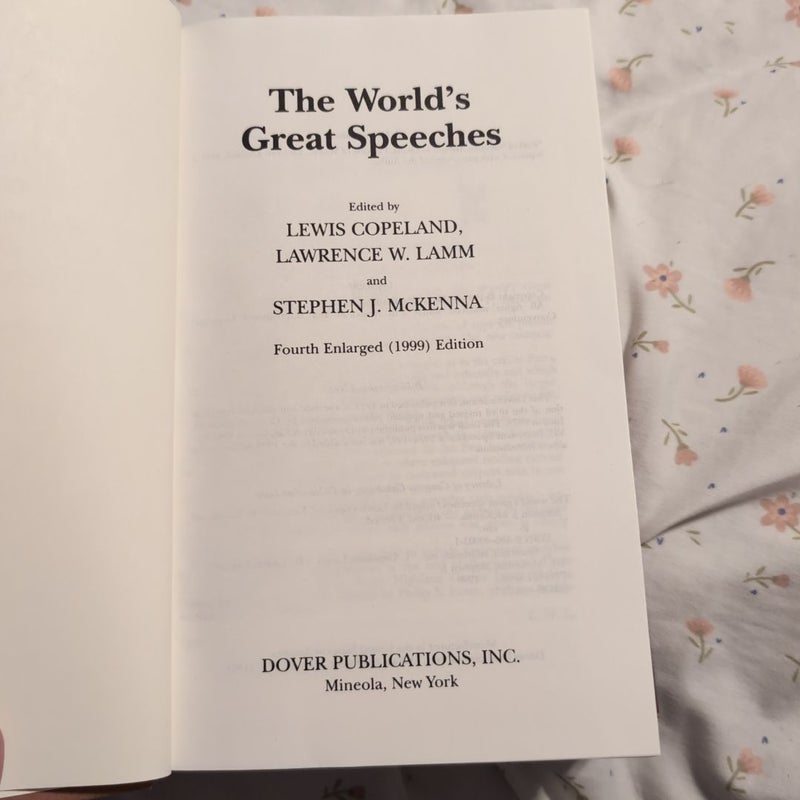 World's Great Speeches