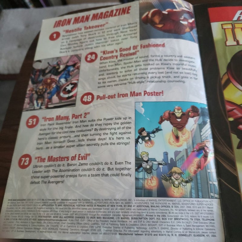 Marvel Kids.com Iron Man Magazine #4