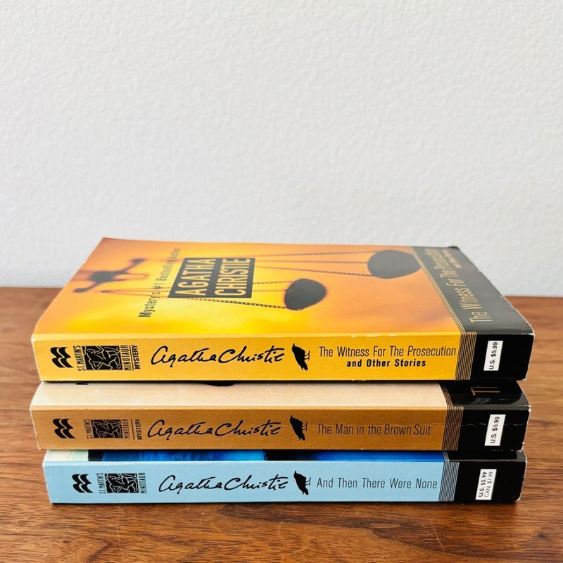 Vintage Agatha Christie Mysteries (trio)