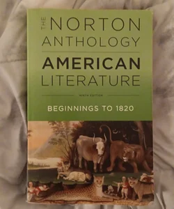 Norton Anthology American Literature Ninth Edition  