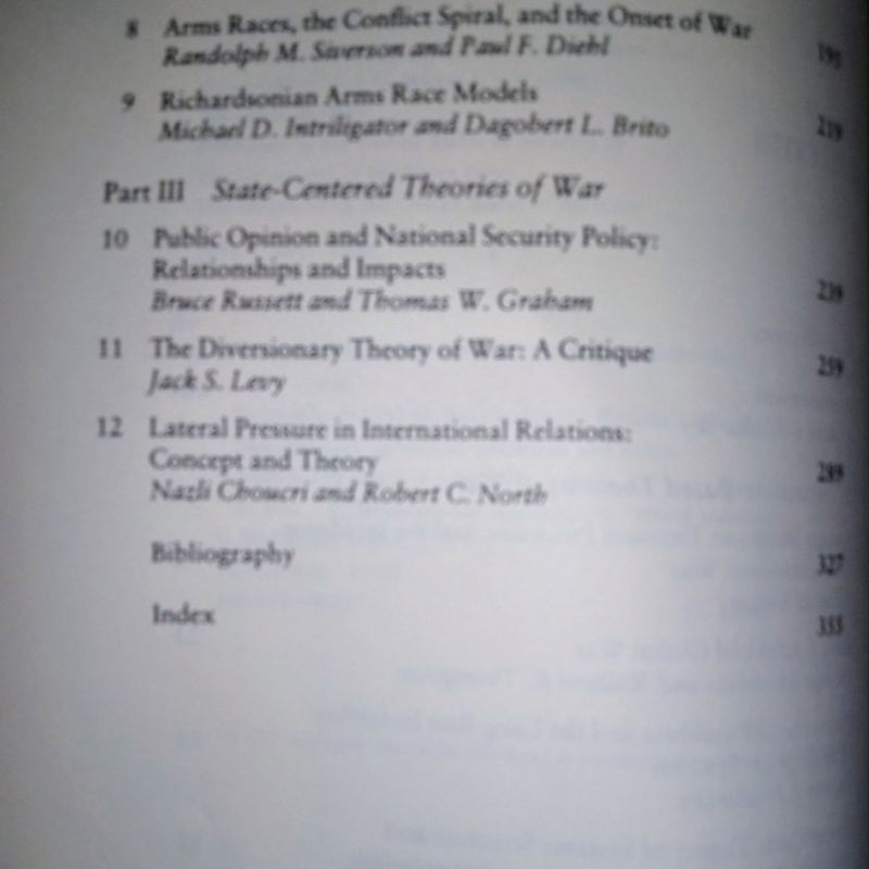 Handbook of War Studies