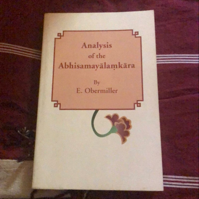 Analysis of the Abhisamayalamkara