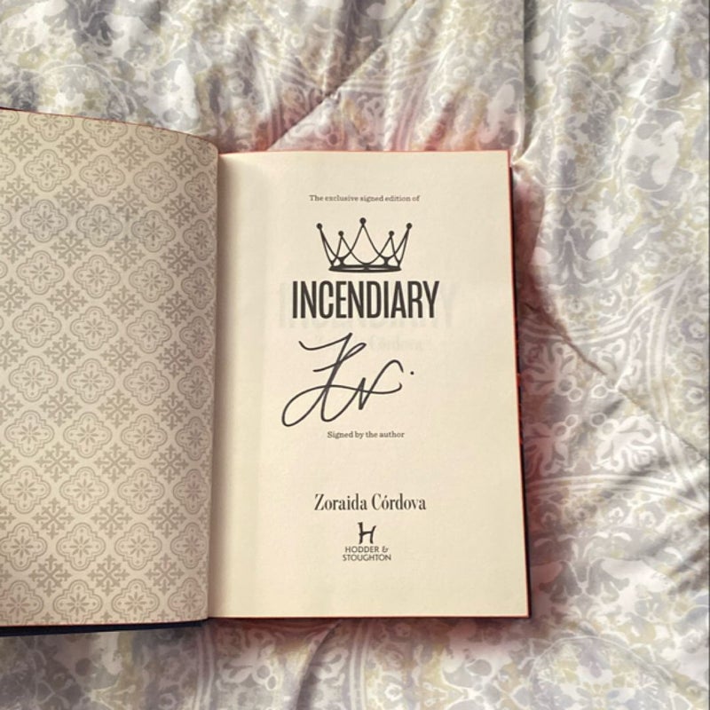Incendiary (signed Fairyloot exclusive)